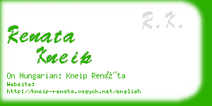 renata kneip business card